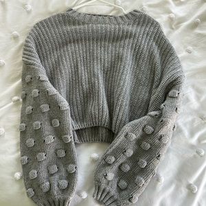 Boutique Brand Bubble Sleeve Sweater